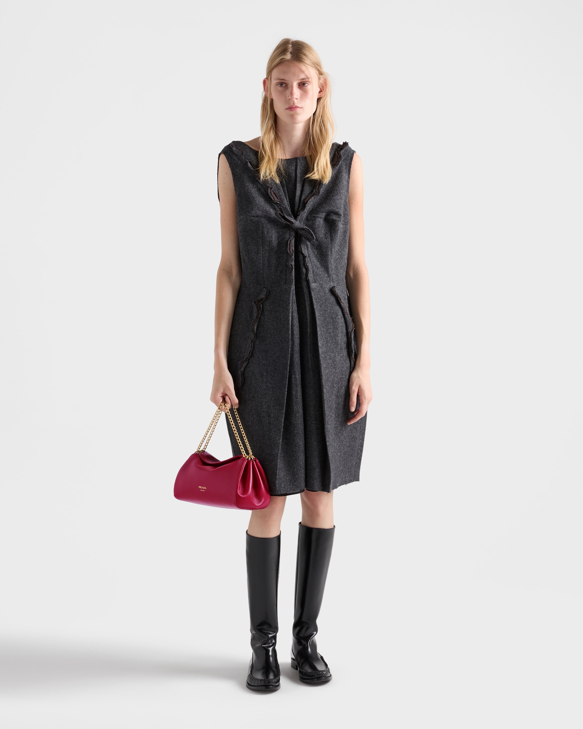 Small Prada Tumulte nappa leather bag - Image 4